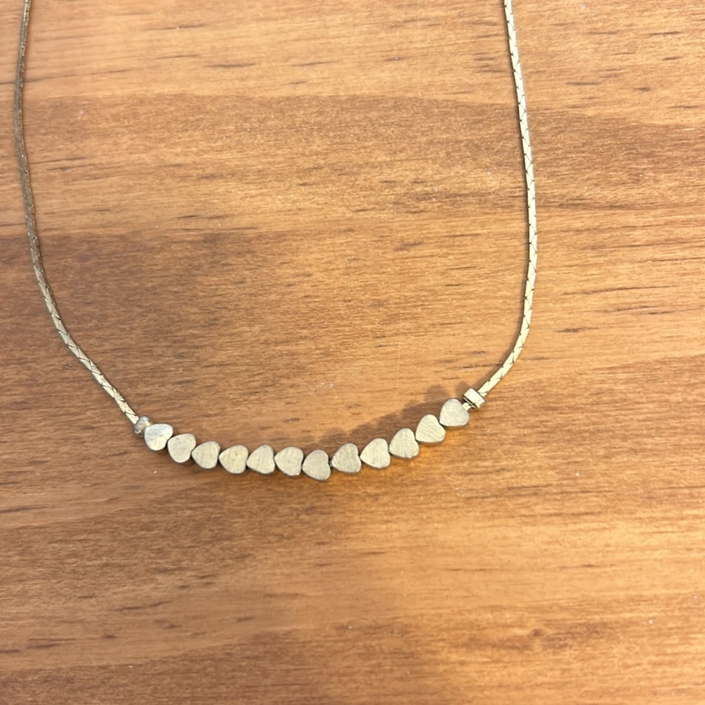 Gold Multi-heart Necklace - Picture 3 of 6